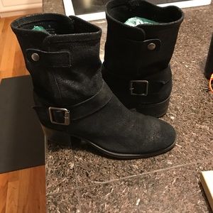 Black Shimmery Boots