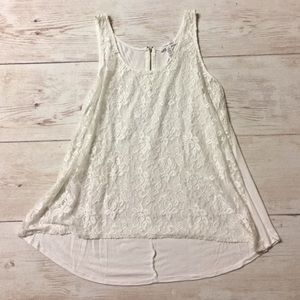 Lace front tank