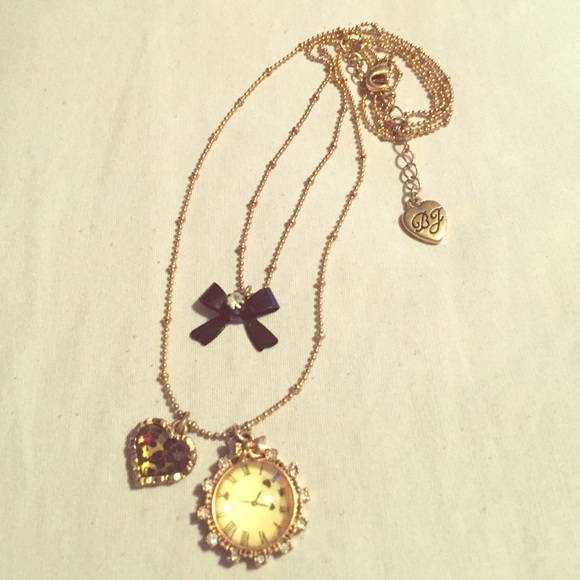 Betsey Johnson charm necklace
