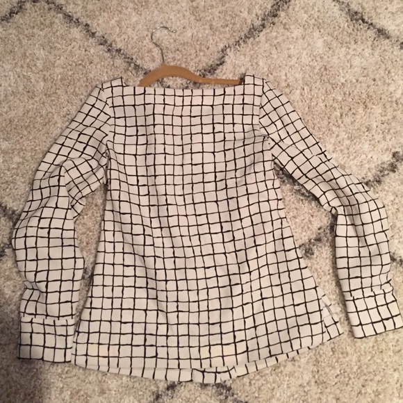Zara Black and White Pin-Striped Tunic