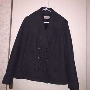 Black pea coat