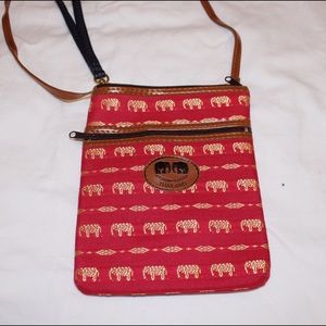 Red elephant mini purse