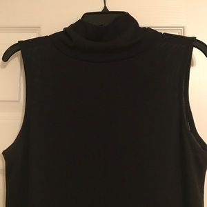 Mock neck sweater shell