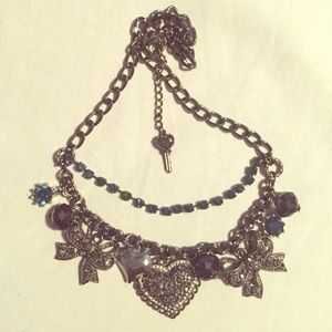Betsey Johnson charm necklace
