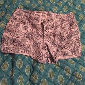 Black and white pattern shorts