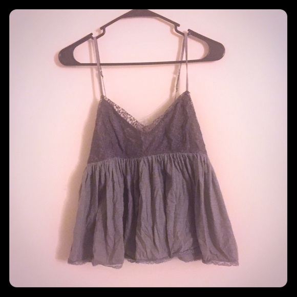 Grey Camisole with Lace
