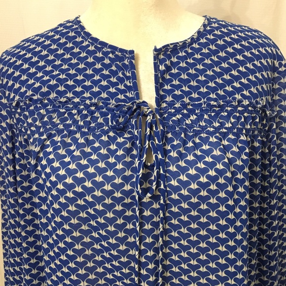 Max Studio Tops - Cute MSSP Blue Heart Blouse