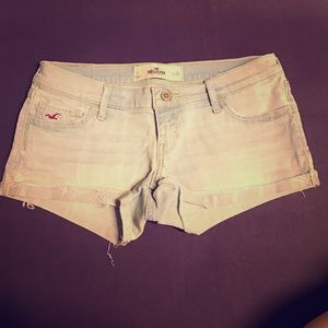 Light blue jean shorts