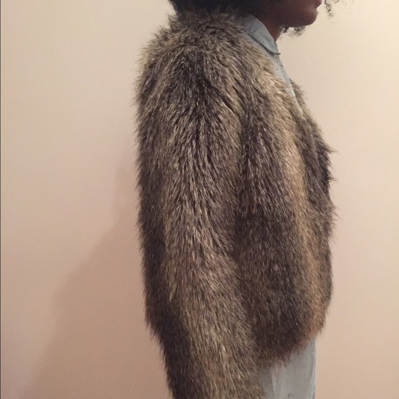 Faux fur jacket