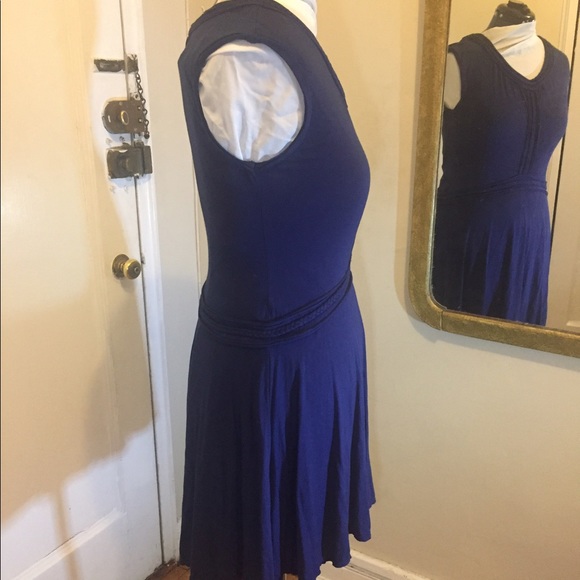 SUPER-CUTE blue jersey knit dress - Picture 3 of 4