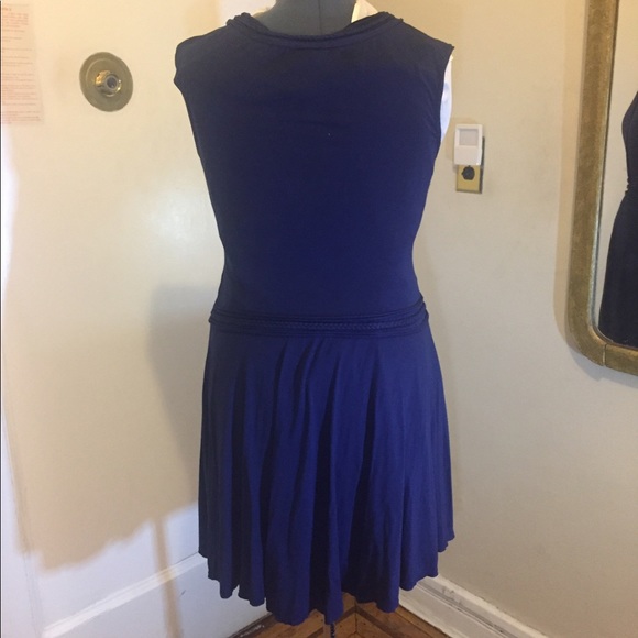 SUPER-CUTE blue jersey knit dress - Picture 4 of 4