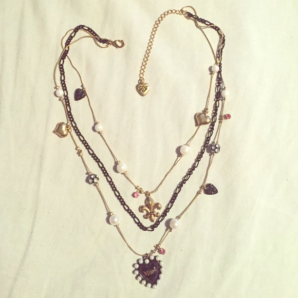 Betsey Johnson charm necklace