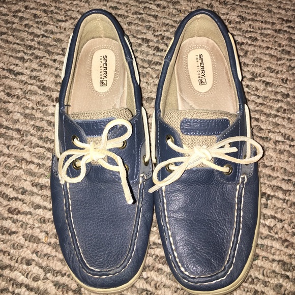 Authentic blue Sperrys
