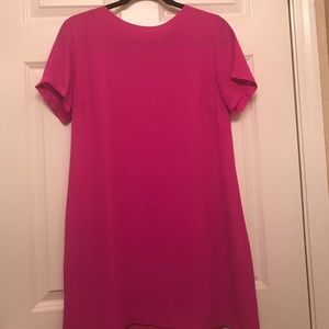 Pink shift dress