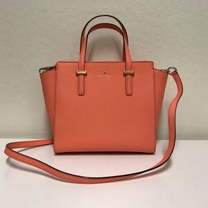 Kate Spade melon colored handbag