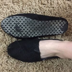 Black Burlap TOMS