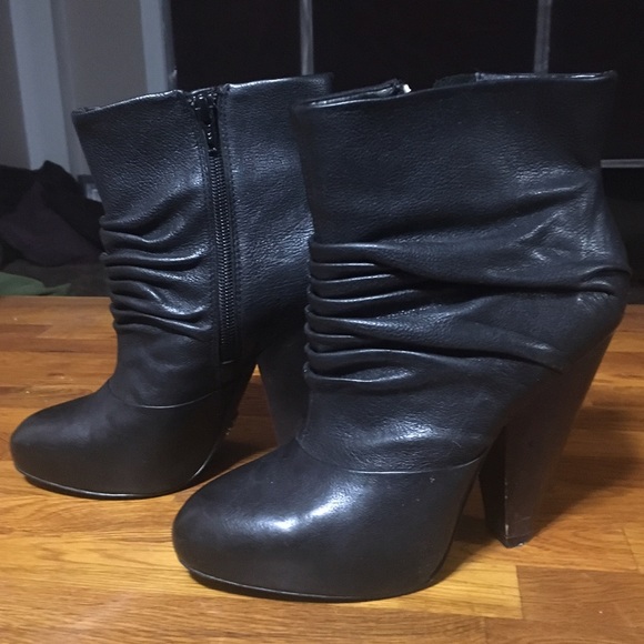 Fergie leather ankle boots