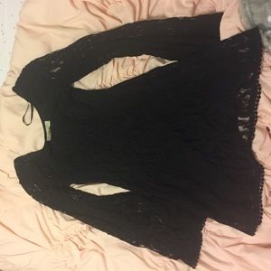 Lace black dress