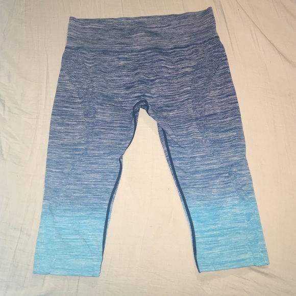 Blue Ombré Yoga Pants