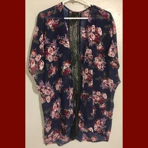Lightweight Floral Tunic inspired Cardigan!