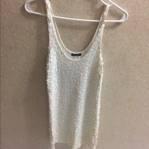 xs Venus white sequined dress