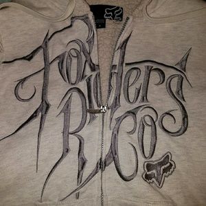 FOX medium full zip up fleece hoodie