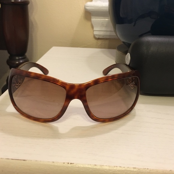 Chanel Tortoiseshell Sunglasses with Gold Cs