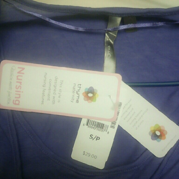 Periwinkle Nursing Top - Picture 2 of 3