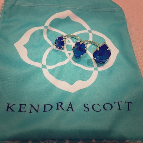 Naomi Double Ring in Blue