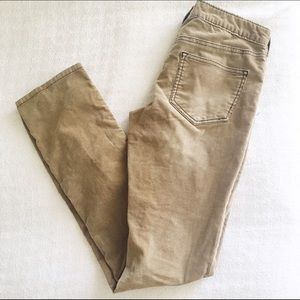 Pilcro Vintage Slim Khaki Corduroy