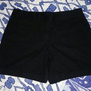 LOFT Black Cotton Chino Shorts