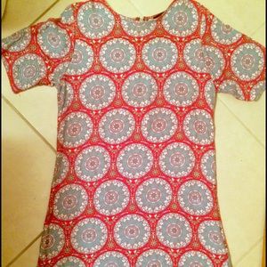 Motel Rocks multi-color short sleeve shift dress