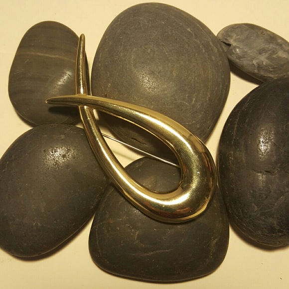 new Gold cross brooch