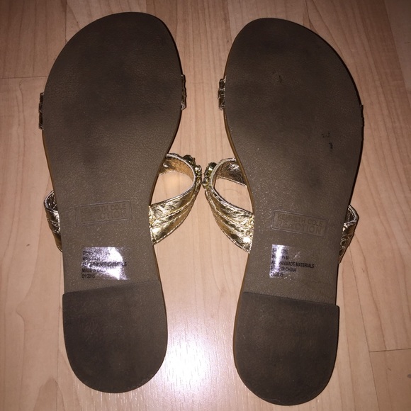 Kenneth Cole REACTION metallic jeweled sandals - Picture 3 of 3