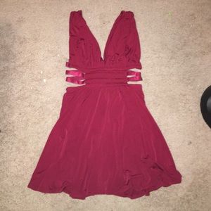 Garnet Mini dress with side cut outs
