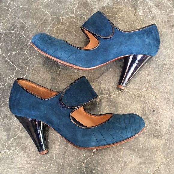 Chie Mihara Shoes - Blue Suede Shoes