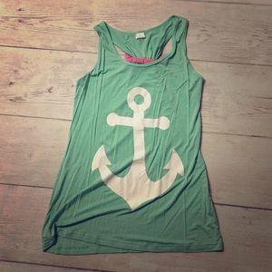 Anchor bow back tank