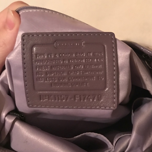 Coach cross body bag - purple/tan - Picture 2 of 5