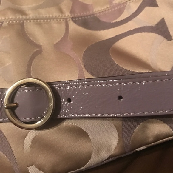 Coach cross body bag - purple/tan - Picture 5 of 5