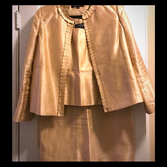 3-piece gold dress suit