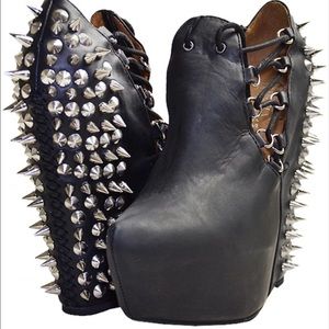 New Jeffrey Campbell Zoink Leather platform