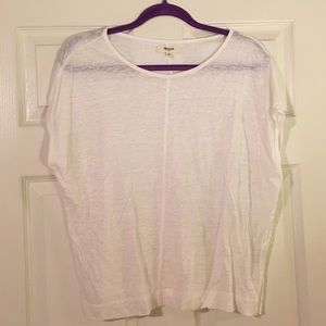Boxy linen-esque madewell tshirt