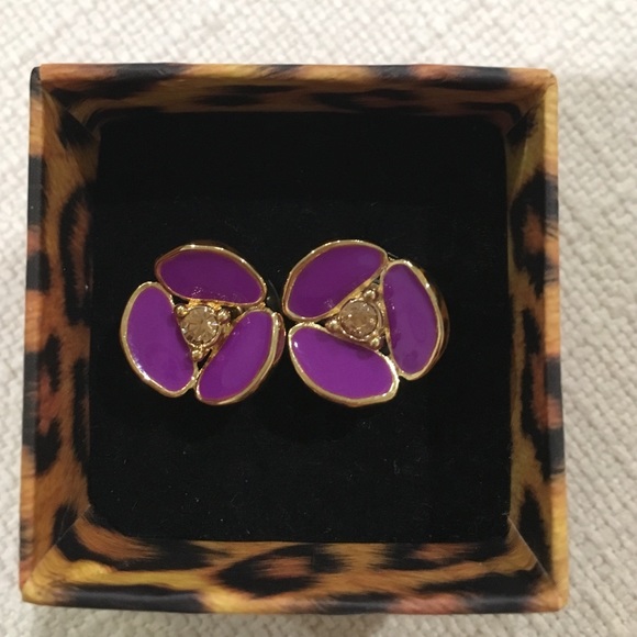 kate spade disco pansy studs