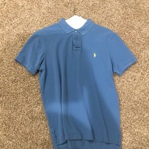 Large Blue Short Sleeve Polo