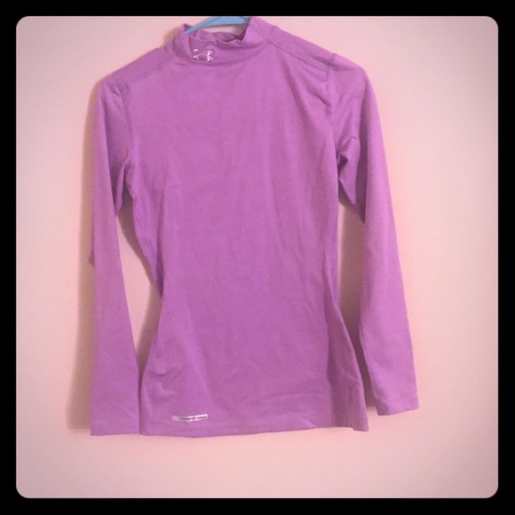Purple Under Armour Fitted Coldgear