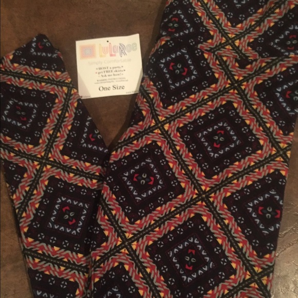 OS NWT LuLaRoe Patchwork Leggings