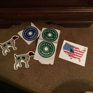Over and under preppy stickers