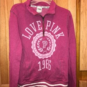 Victoria's Secret PINK 1/4 Zip Sweatshirt