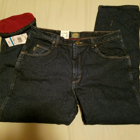 cabela's fleece lined jeans