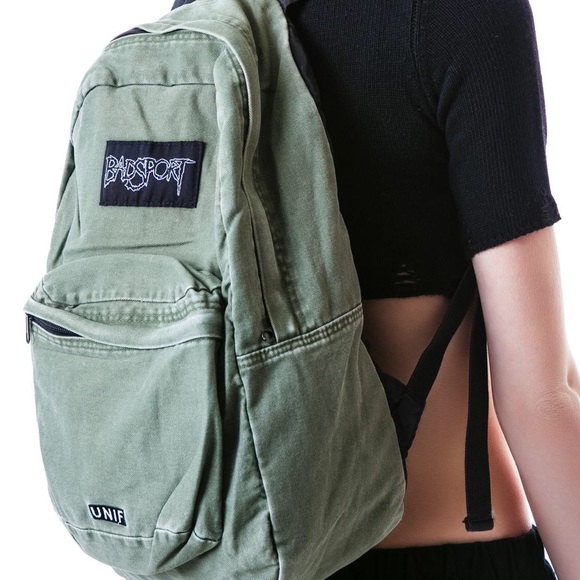unif green badsport backpack
